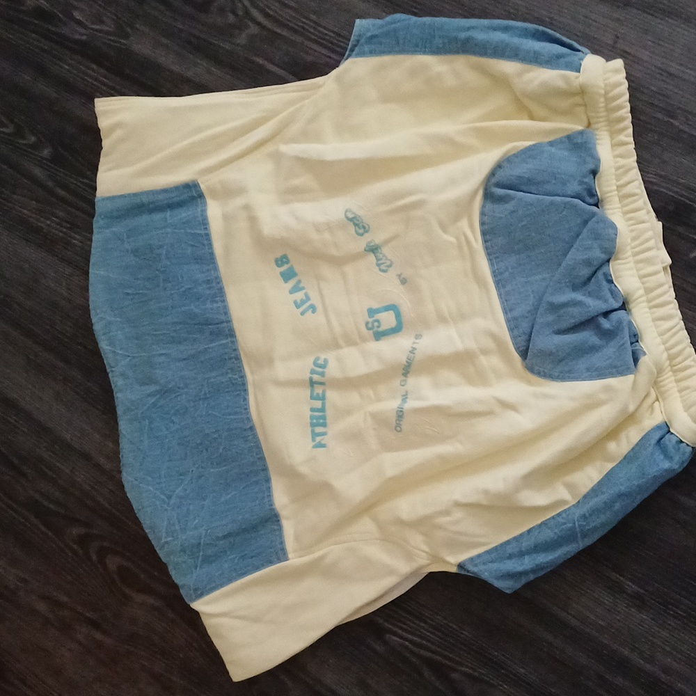 80s vintage Uncle Sam lifting bodybuilding gym streetwear vest L - Picture 14 of 14